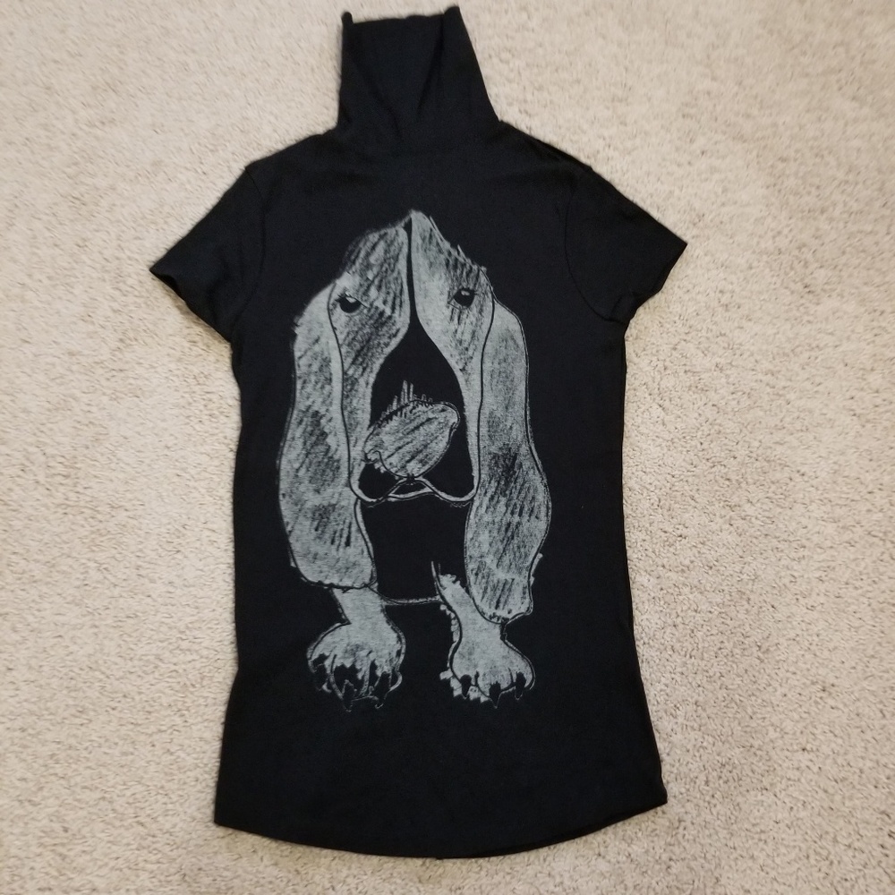 Turtleneck Short Sleeve Hound Dog